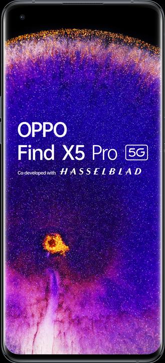 Produktbild OPPO Find X5 Pro (256 GB, Glaze Black, 6.70", Hybrid Dual SIM + eSIM, 50 Mpx, 5G)