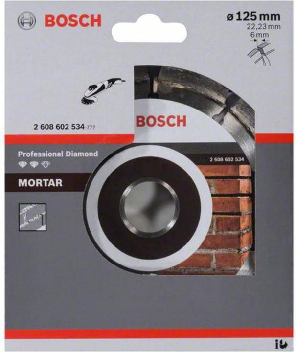Produktbild Bosch Professional Zubehör PRO Mortar Diamanttrennscheibe, 125 x 22,23 mm