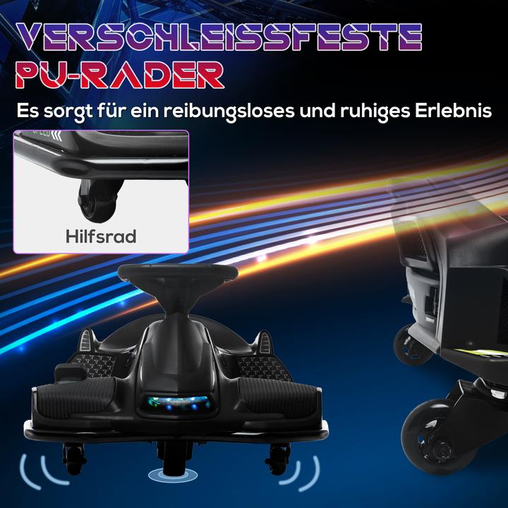 Actual product image Homcom Kinder Elektro Gokart Kunststoff, Metall Schwarz