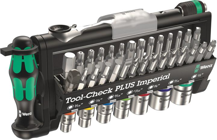 Immagine prodotto Wera Tool-Check PLUS Imperial (Presa esagonale TX M30, Presa esagonale TX M10, Esagono cavo TX M15, Esagono incassato TX M25, Esagono incassato TX M40, Croce Phillips PH M1, Croce Phillips PH M2, Croce Phillips PH M3, Presa esagonale TX M20)