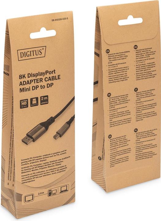 Produktbild Digitus Mini DisplayPort — DisplayPort (2 m)