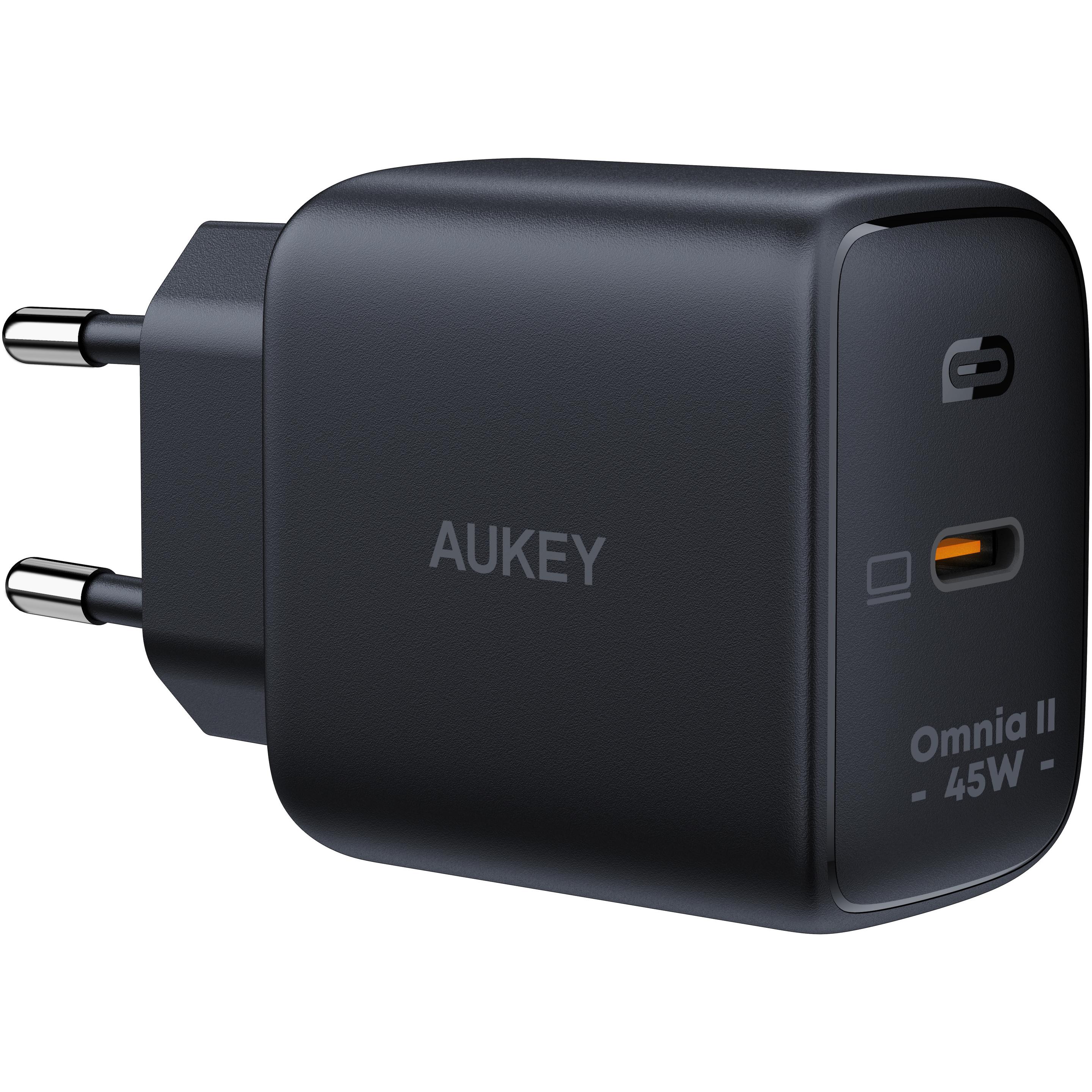 Aukey Omnia II (45 W), USB Ladegerät, Schwarz