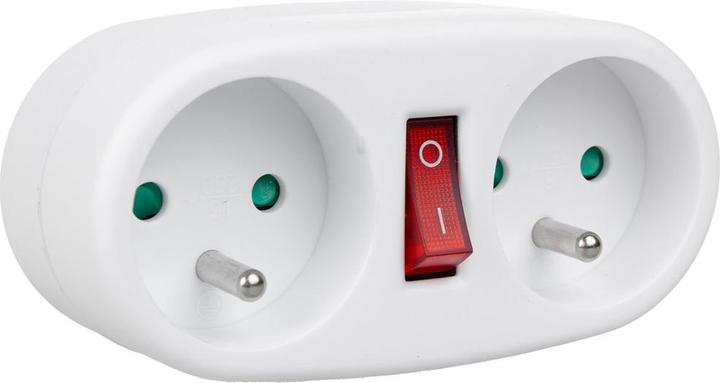 Produktbild Maclean MCE337 - Steckdosenverteiler mit 2 Steckdosen und Leitungsschutzschalter, Typ E, 2x16A (2x, CEE 7/4)