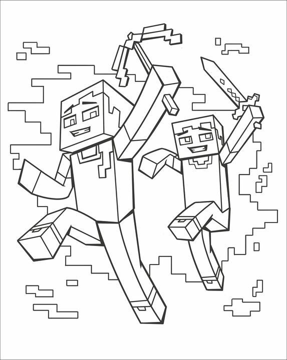 Produktbild Loewe Malbuch für Minecrafter