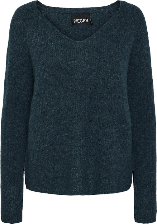 Pieces V-Ausschnitt Strickpullover