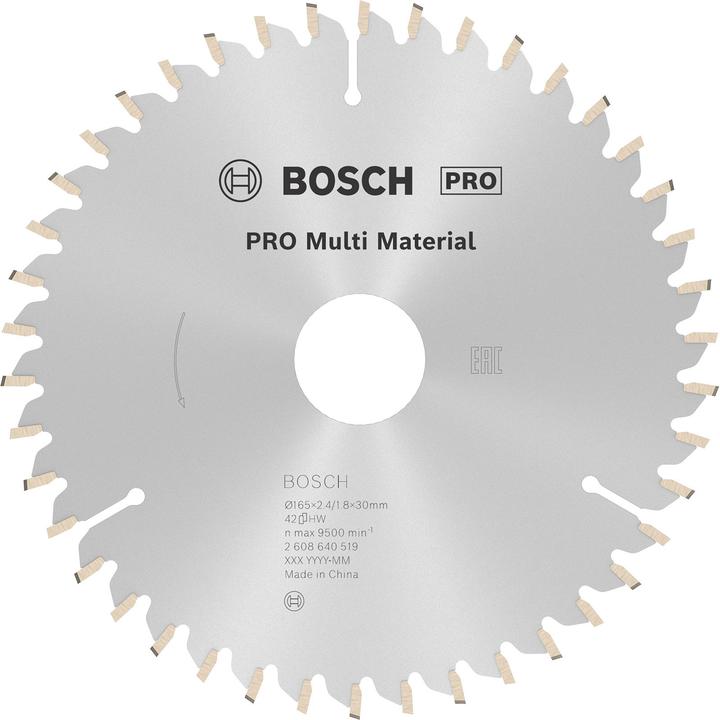 Produktbild Bosch Professional Zubehör PRO Multi Material Kreissägeblatt, 165 x 2,4 x 30 mm