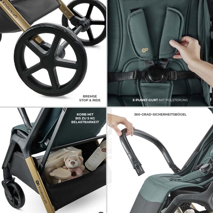 Produktbild KinderKraft stroller LOOM JADE GREEN