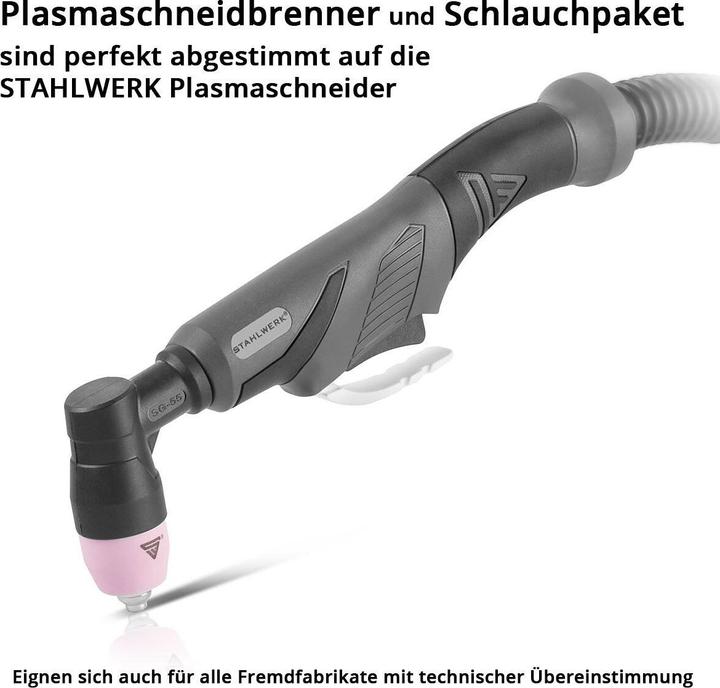 Immagine prodotto Stahlwerk Torcia da taglio al plasma AG-60 / SG-55 pacchetto tubi 8 metri fino a 70A