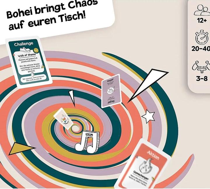 Actual product image Klüngelbande Bohei - break the ice & plunge into chaos! (German, 3 - 8 Players)