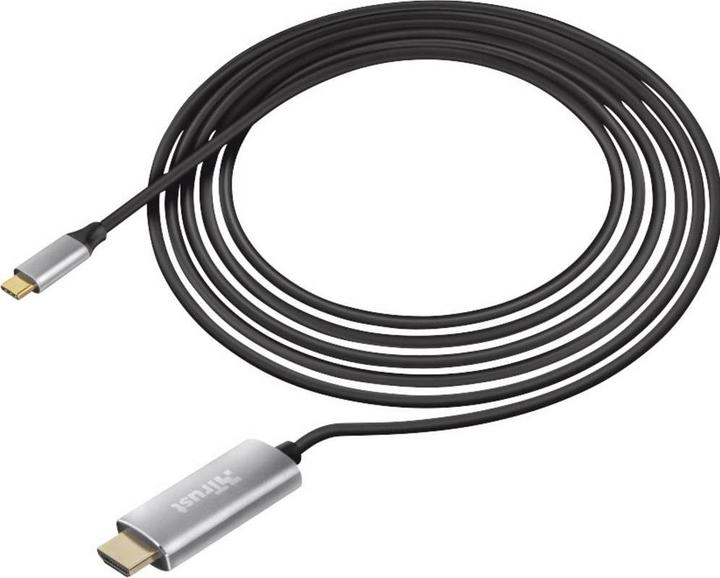Actual product image Trust USB-C connection cable (1x USB-C™ plug (1.80 m, USB Type C, HDMI, 1.4)