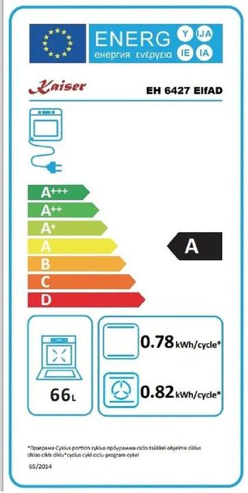 Energie-Label Kaiser EH 6427 ElfAD + KCT 6705 FI