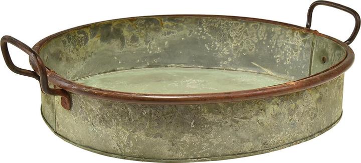 Viana Ovale schalen im Rost-Look mit Henkeln 2er-Set