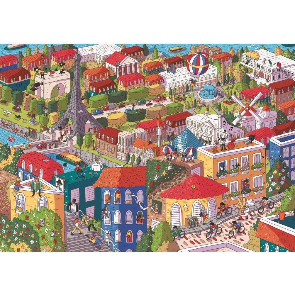Thumbnail - Trefl UFT Eye Spy Puzzle - Imaginary Cities: Paris, Frankreich (1000 Teile)