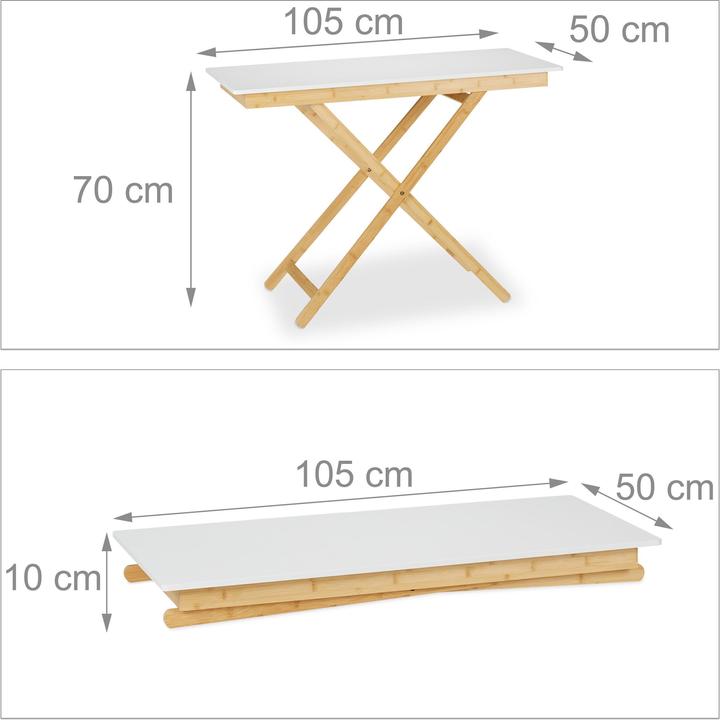 Actual product image Relaxdays Folding table