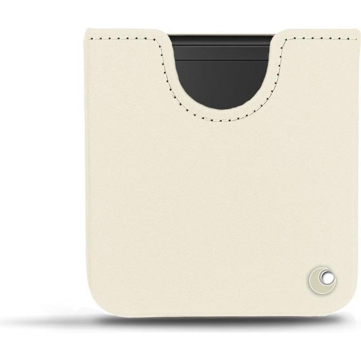 Noreve Lederschutzhülle (Samsung Galaxy Z Flip), Smartphone Hülle, Weiss