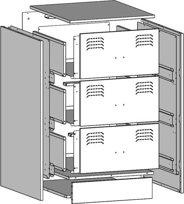 Produktbild vidaXL Nachttisch (34.50 x 39 x 62 cm)