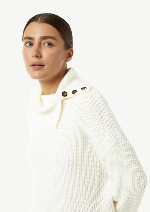 Produktbild Comma Strickpullover Rollkragenpullover mit Zierknöpfen (M)