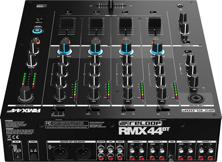 Actual product image reloop DJ mixer RMX-44BT 4-channel (DJ controller)