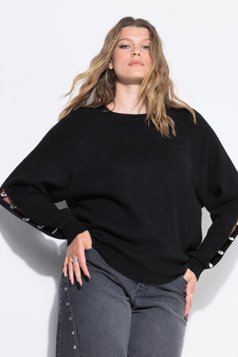 Produktbild Studio Untold Pullover, Boxy Shape, Ballonärmel mit Schlitz und Ziersteinen (42, 44)