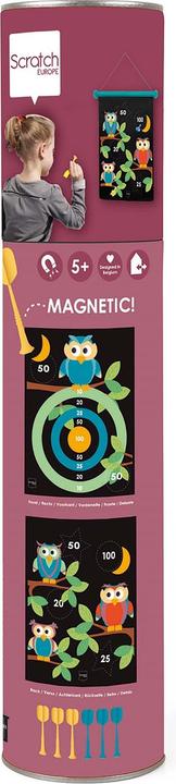 Produktbild Scratch Magnet Dartspiel Eule medium (1 x)