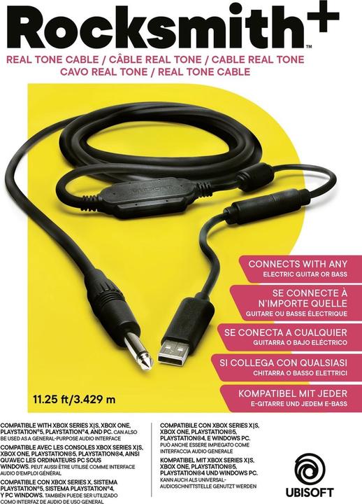 Image du produit Ubisoft Câble Rocksmith Real Tone (PS3, PC)