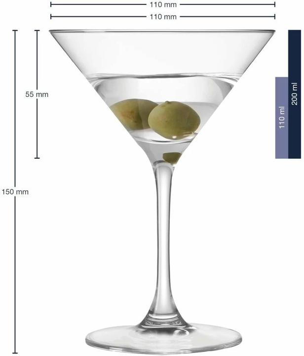Immagine prodotto Leonardo Ciao (2 dl, 6 x, Bicchieri da Martini)
