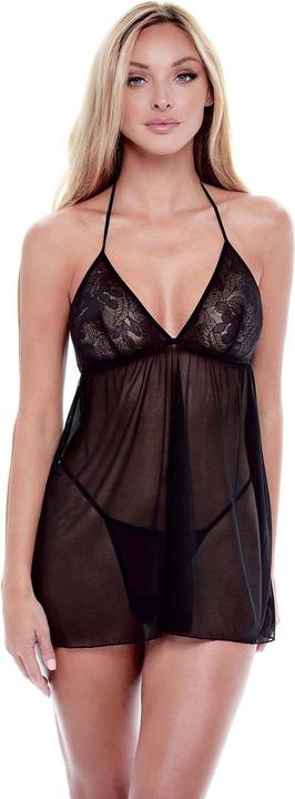 Produktbild Baci XGEN Eco Lace And Mesh Chemise - Seductive Black Lace and Mesh Lingerie - Size S/M (UK Size 8-10) (S, M)