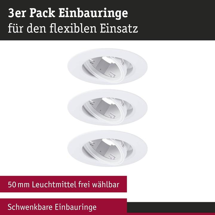 Produktbild Paulmann Einbauleuchte 10er-Pack (GU10)