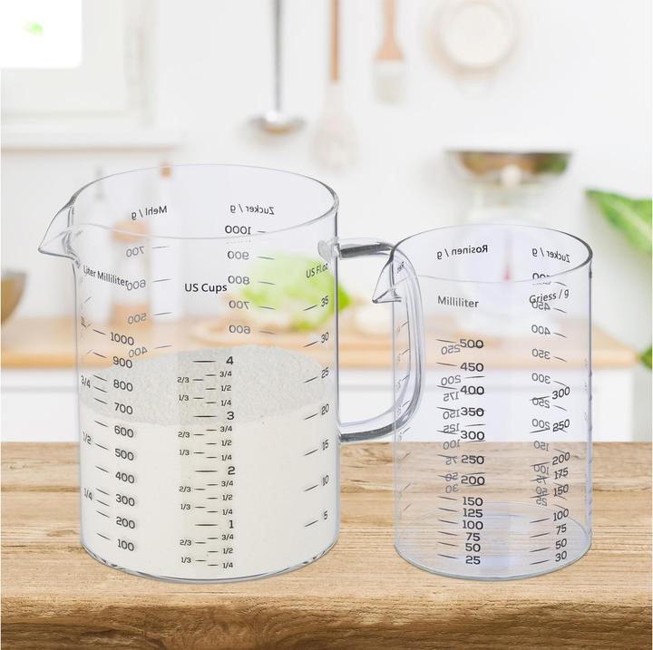 Produktbild Relaxdays 2-tlg. Messbecher-Set (1000 ml)