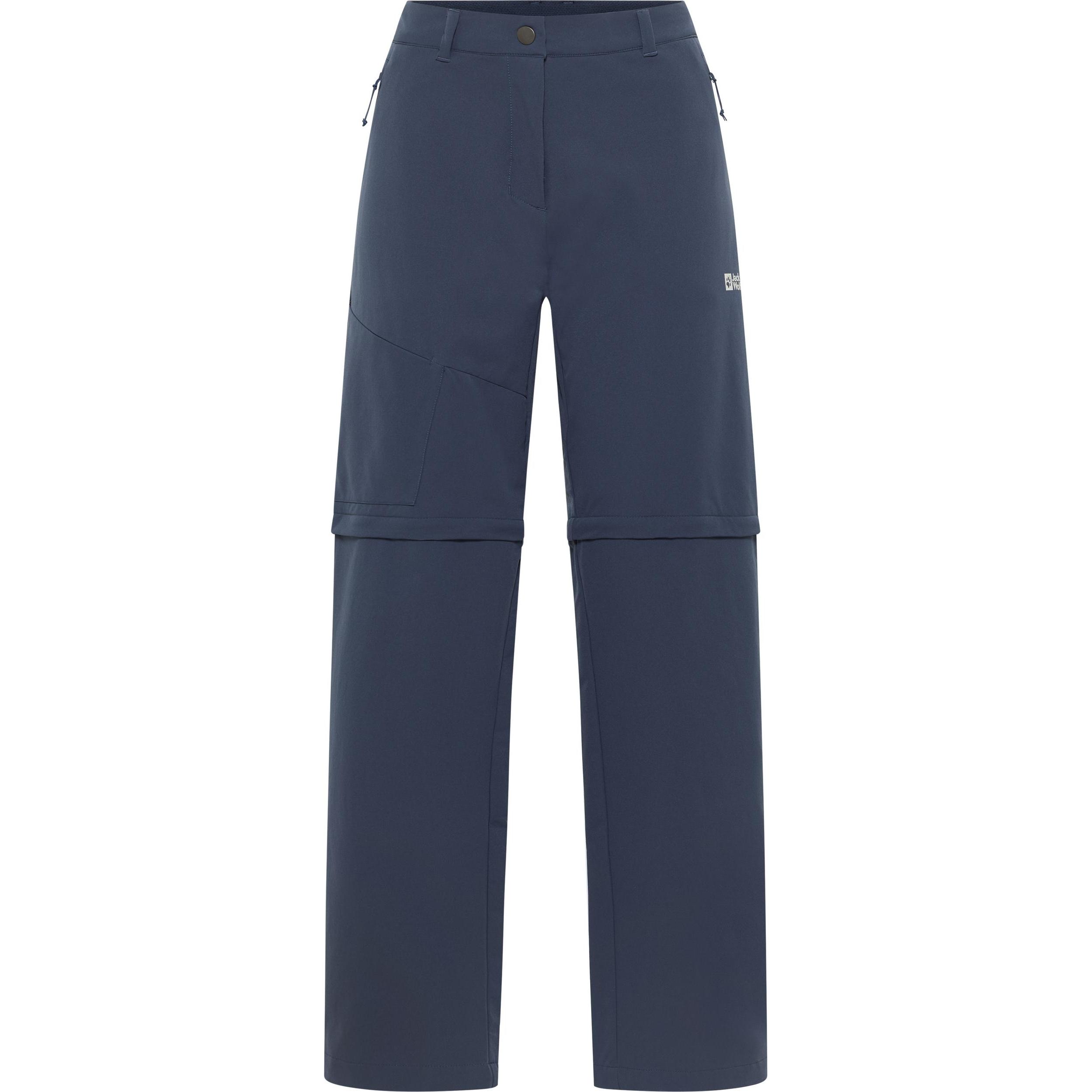 Jack Wolfskin, Damen, Outdoorhose, Pico Trail Zip Off Pants W (42), Grau, Blau, 42