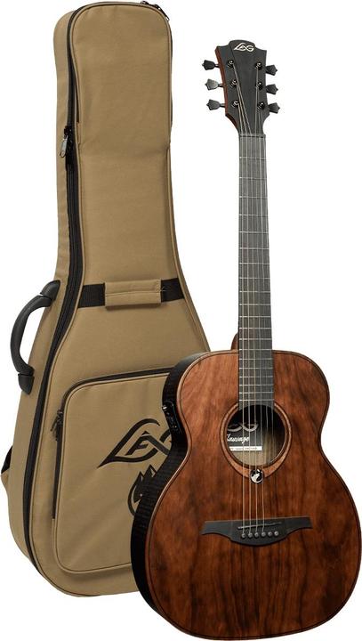 Lâg Guitars Sauvage Te (Konzertgitarre, Black Brankowood, Smoked Eucalyptus Rough Sawn Finish, Khaya, Graphite, Brown Brankowood (pinus radiata), Pale Brankowood)