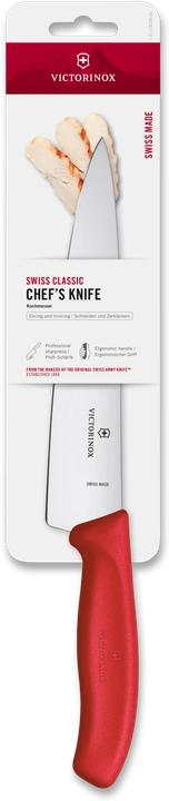 Produktbild Victorinox Swiss Classic, Kochmesser, 19cm, gerade, rot, blister (19 cm)