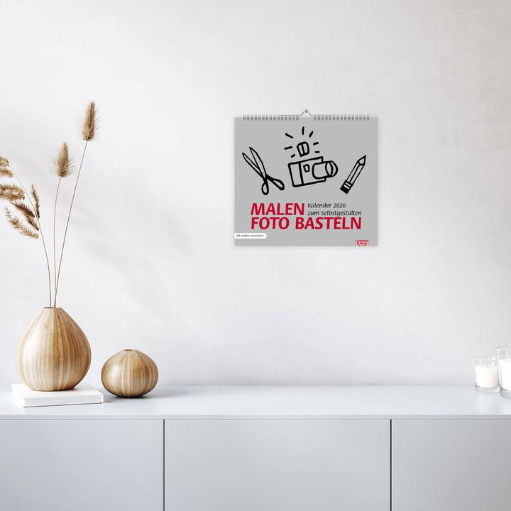 Produktbild times&more Bastelkalender silber 2026 (Harter Einband, Deutsch)
