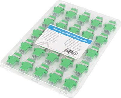 Actual product image Lanberg Adapter światłowodowy Sm Sc/Apc Simplex Zaślepka Przezroczysta 25szt