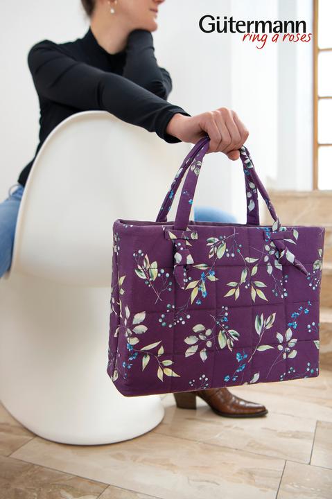Immagine prodotto Gütermann Tessuto in cotone "Brilliant" color melanzana, larghezza 145 cm, al metro