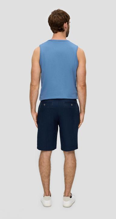 Immagine prodotto S.Oliver Bermuda Relaxed-Fit-Shorts aus strukturiertem Leinenmischgewebe mit Bundfalte (30)