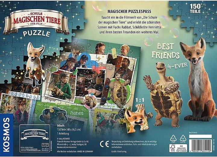 Actual product image Kosmos The School of Magical Animals: Puzzle for the film - Best Friends (150 pieces)