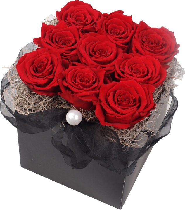 Actual product image Floramall Infinity Rose Box Red Large (Infinity Flowers)