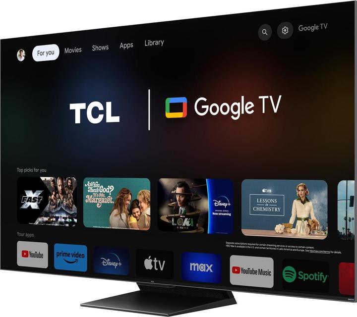 Actual product image TCL 85C745 (85", QLED, 4K, 2024)
