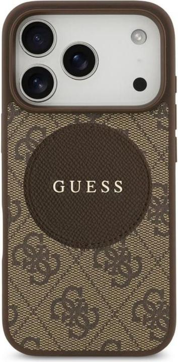Productafbeelding Guess - 4G Circle Classic Logo MagSafe (GUHMP17XP4PGRSGW) - iPhone 17 Pro Max - Brown (Apple iPhone 17 Pro Max)