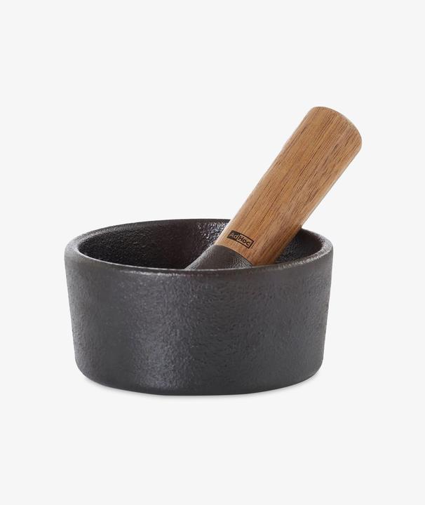 Image du produit AdHoc Mortier Camo.12, fonte/bois d'acacia, D 12 cm, H
