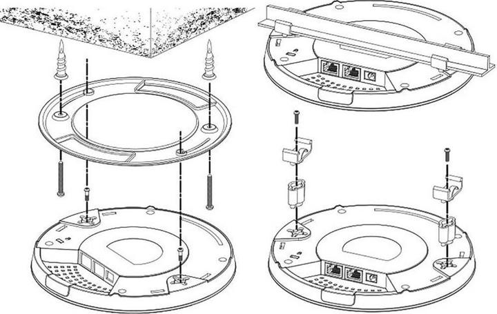 Actual product image Edimax Pro CAP1300: Managed PoE Access Point (866 Mbit/s)
