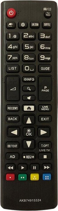 Actual product image Azurano Remote control for LG AKB74915324 for LG Smart TV UL / UH series 2016-2017 (Device-specific remote control, Infrared)