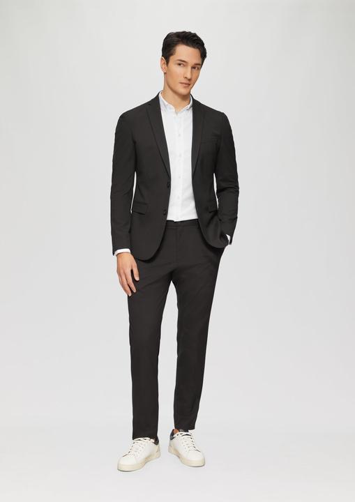 Immagine prodotto s.Oliver Hemd Tailored Fit: Elastisches Baumwollhemd mit Strukturmuster (40)
