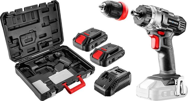 Graphite 58G022-SET2 trapano 18 V 2 x 2 Ah batteria