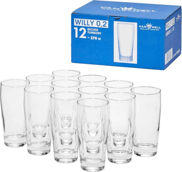 Produktbild Wellco Willybecher 200 ml 12Stück (0.20 l, 12 x)