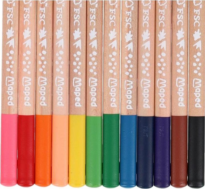 Produktbild Maped Dreikant-Buntstifte SMILING PLANET, 12er Kartonetui (12x)