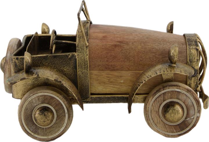 Decofinder Auto, Antik-Gold H: 15 cm