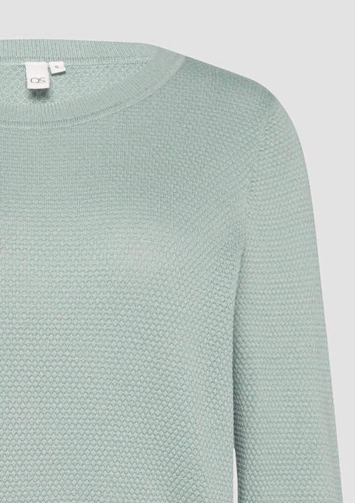 Produktbild S.Oliver Strickpullover Strickpullover mit Struktur aus Viskosemix (L)