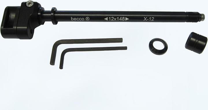 Actual product image Leggero Nabecco thru-axle 12x142, black, X12, M12x1.0